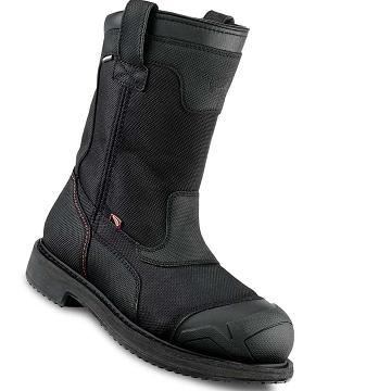 Red Wing MaxBond 10-inch Safety Toe Pull-On Men's Waterproof Boots Black | ZA 425RVD